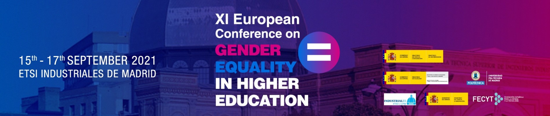 XI European Conference on Gender Equality in Higher Education APLAZADO 15-16-17 sept.2021 - Inicio